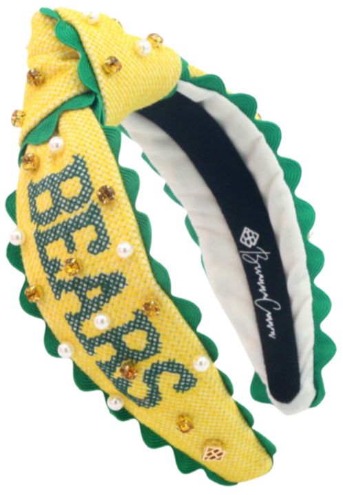 Brianna Cannon Girls' Baylor Bears Cross Stitch Headband
