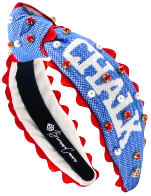 Brianna Cannon Girls' Kansas Jayhawks Cross Stitch Headband