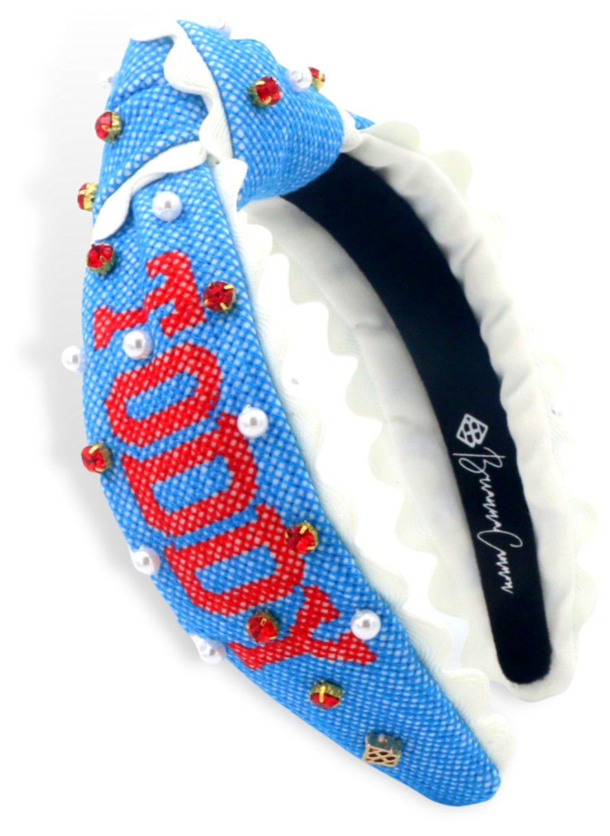 Brianna Cannon Girls' Ole Miss Rebels Cross Stitch Headband