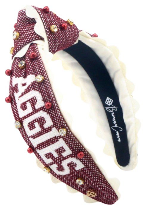 Brianna Cannon Girls' Texas A&M Aggies Cross Stitch Headband
