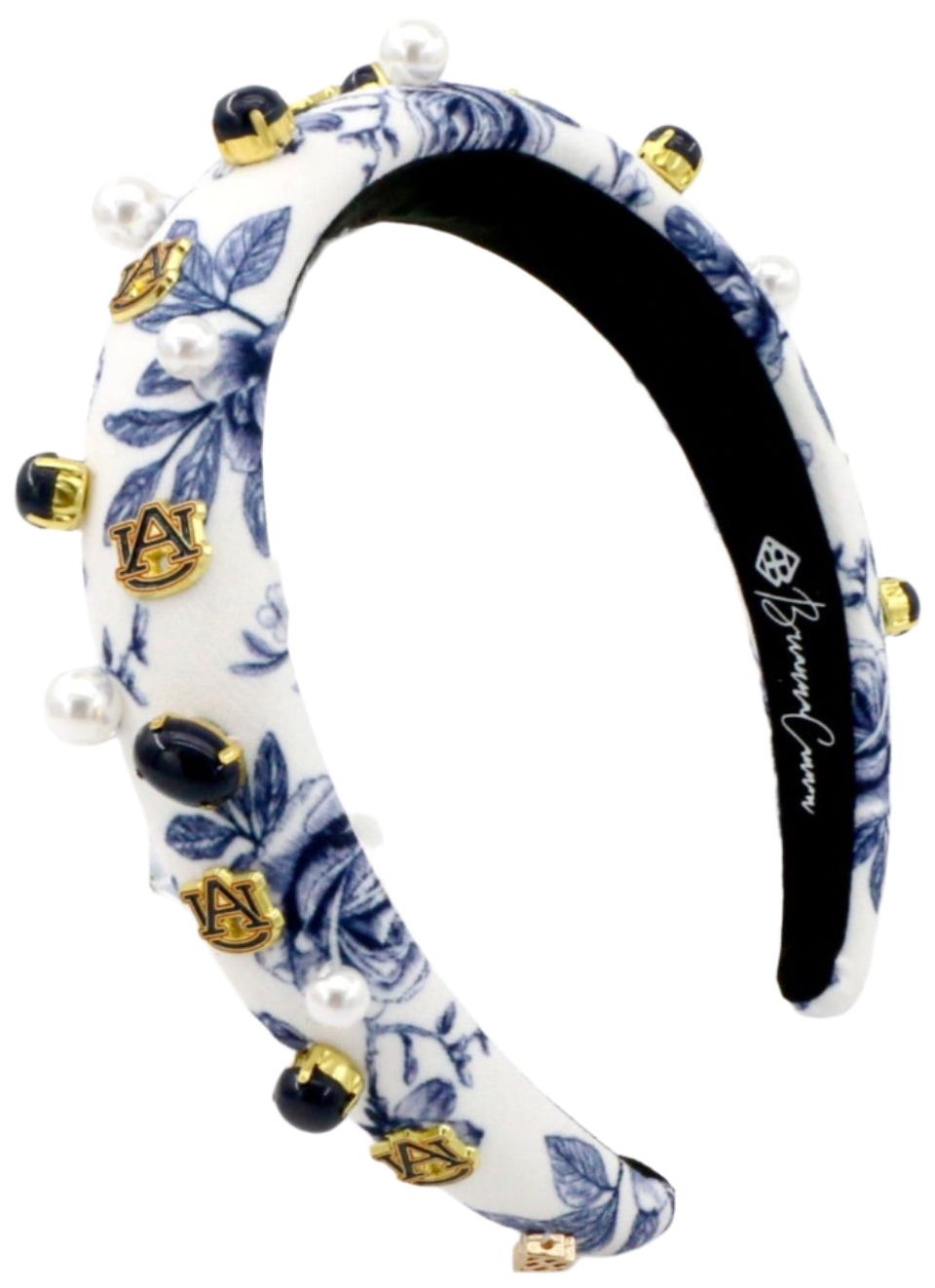 Brianna Cannon Women's Auburn Tigers Floral Toile Headband