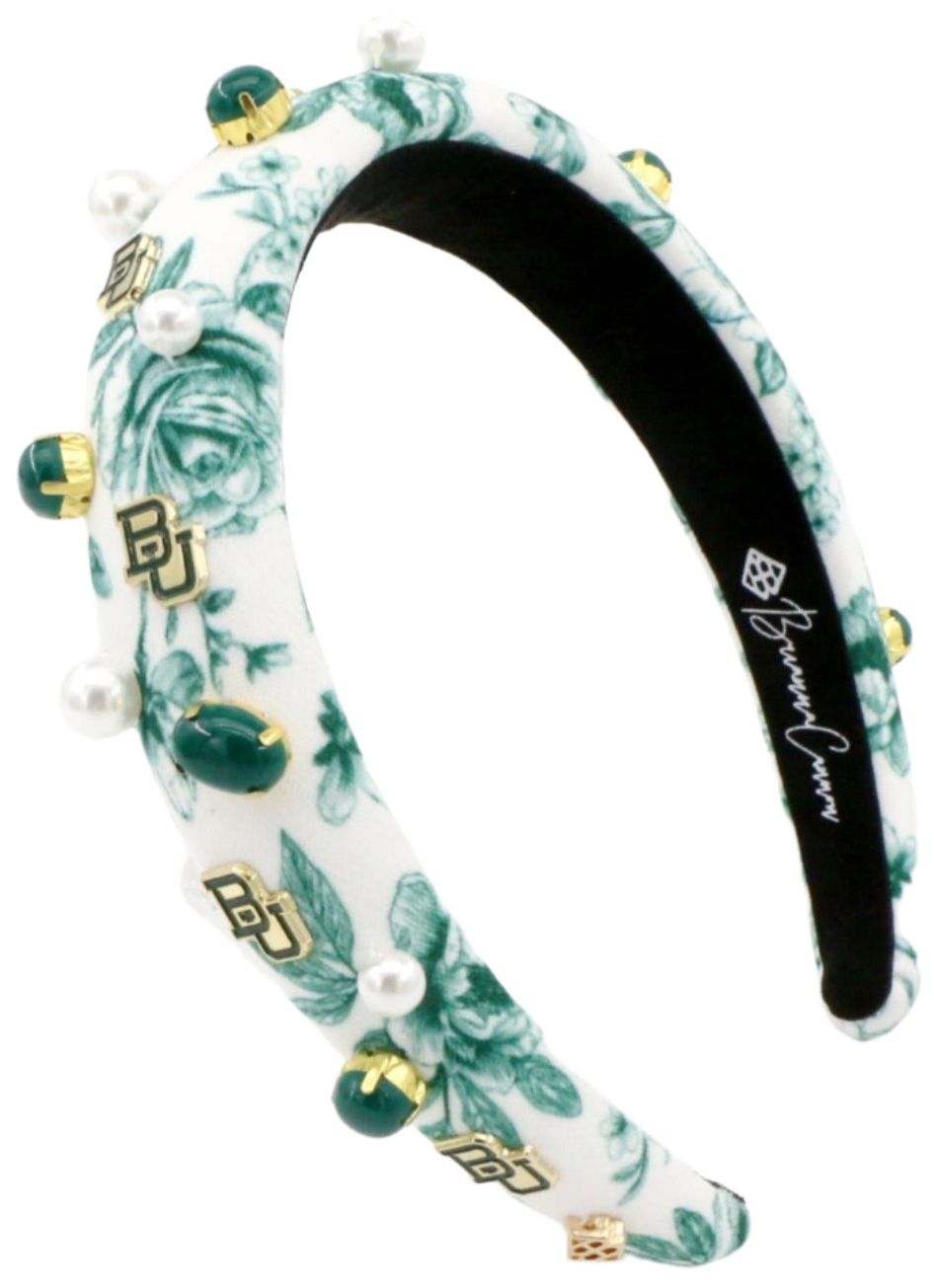 Brianna Cannon Women's Baylor Bears Floral Toile Headband