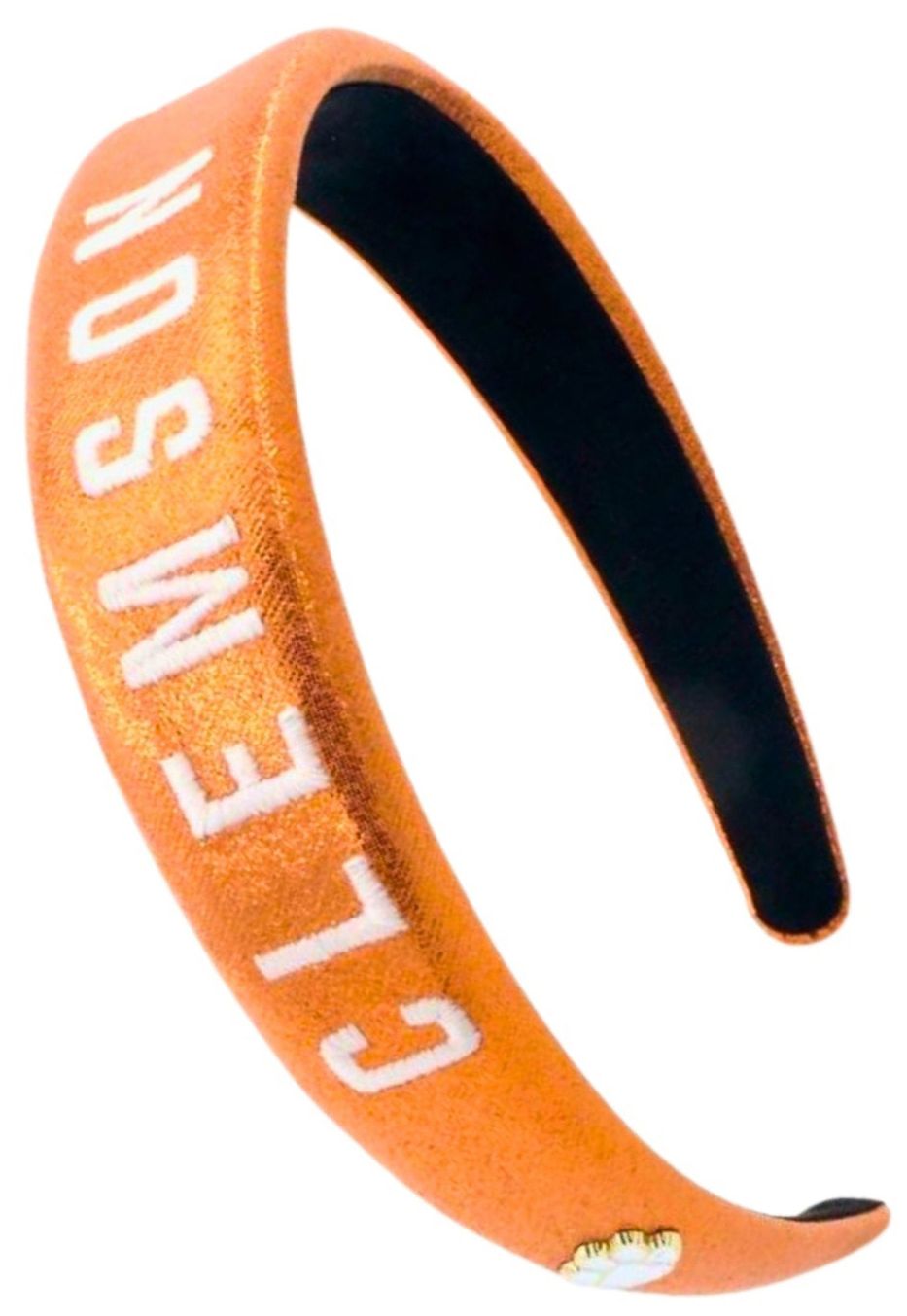 Brianna Cannon Women's Clemson Tigers Thin Embroidered Headband