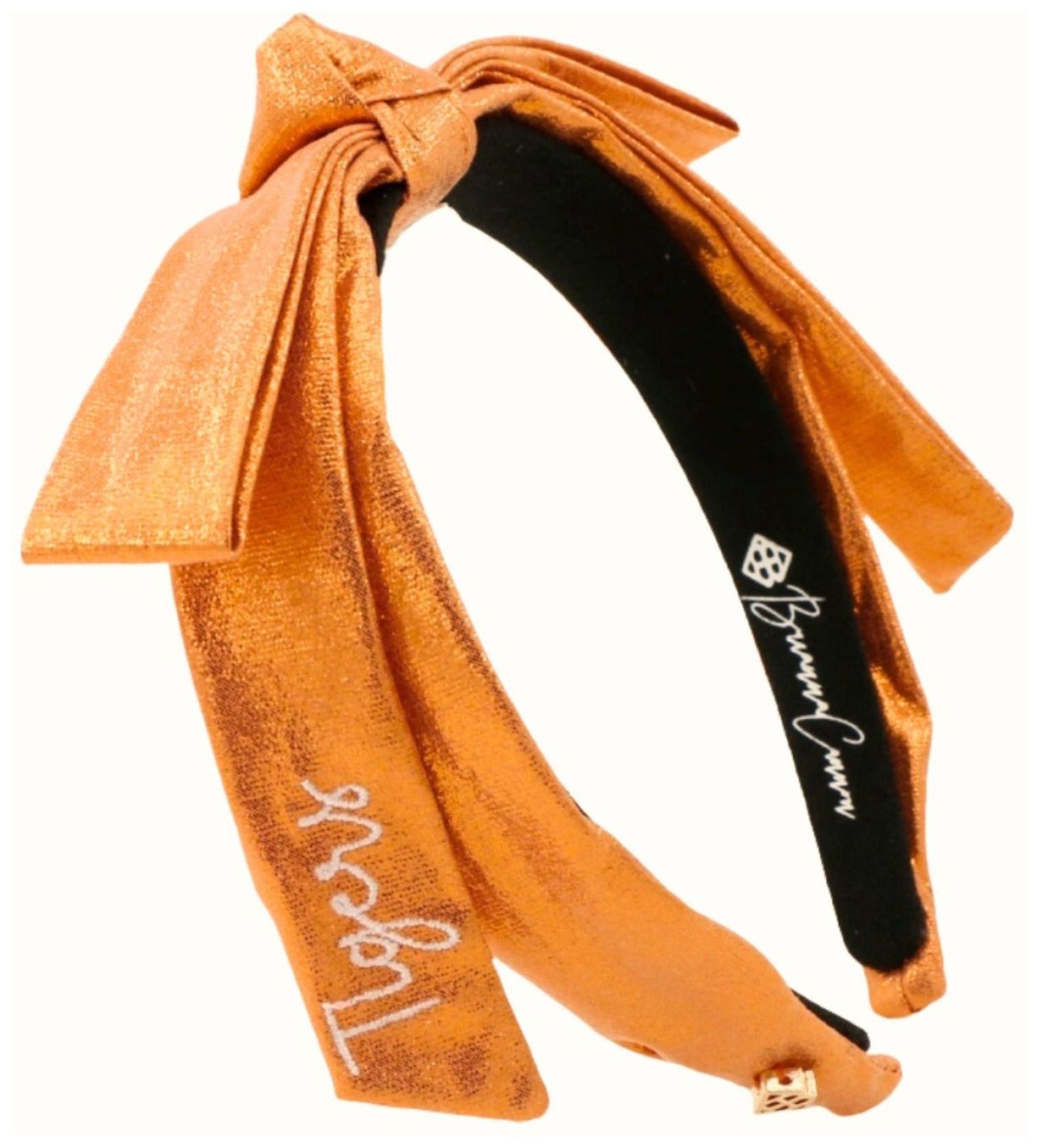 Brianna Cannon Women's Clemson Tigers Thin Embroidered Headband