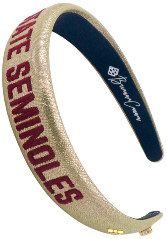 Brianna Cannon Women's Florida State Seminoles Thin Embroidered Headband