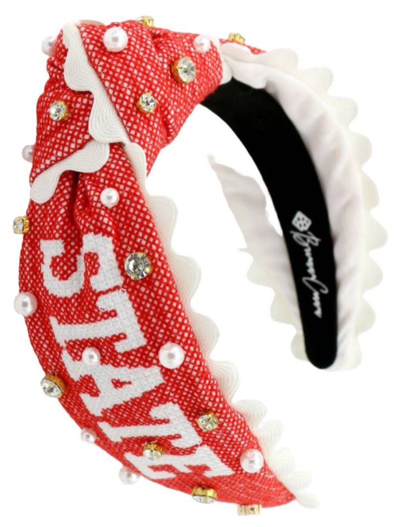 Brianna Cannon Women's Ohio State Buckeyes Cross Stitch Logo Headband