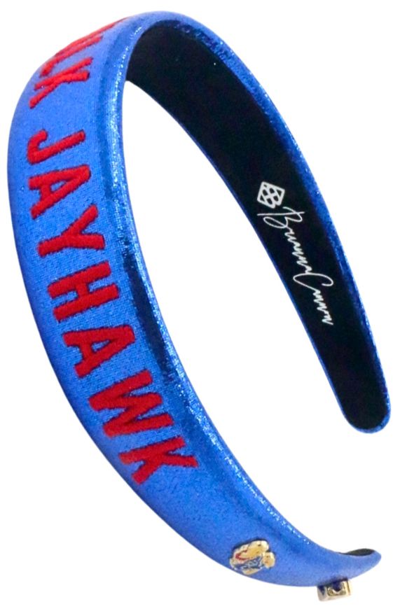 Brianna Cannon Women's Kansas Jayhawks Thin Embroidered Headband