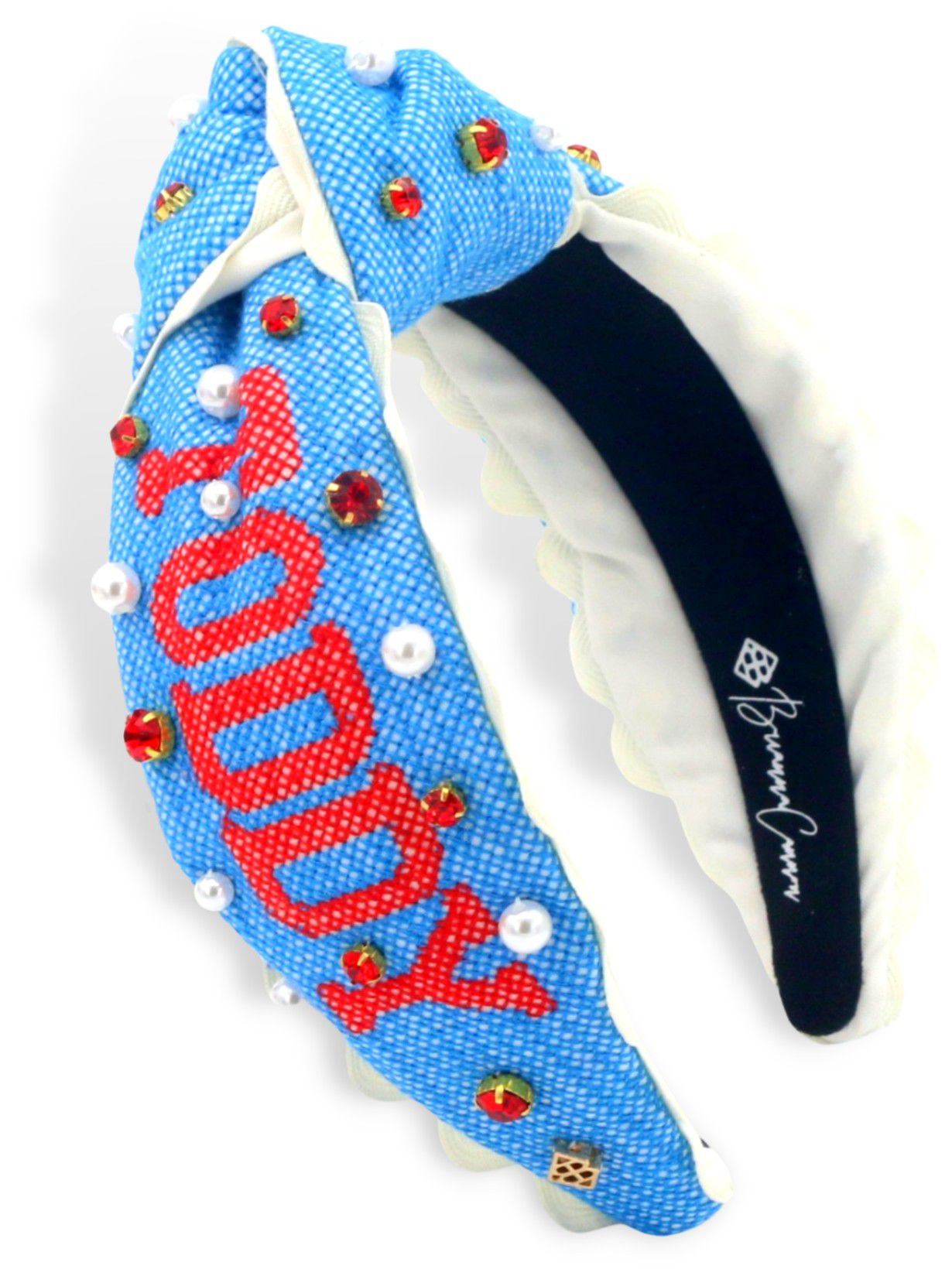 Brianna Cannon Women's Ole Miss Rebels Cross Stitch Logo Headband