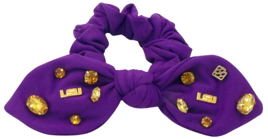 Brianna Cannon Women's LSU Tigers Logo Bow Scunchie
