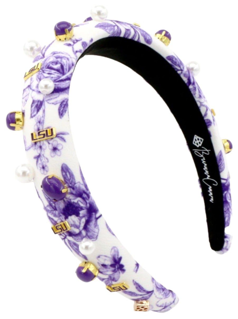 Brianna Cannon Women's LSU Tigers Floral Toile Headband