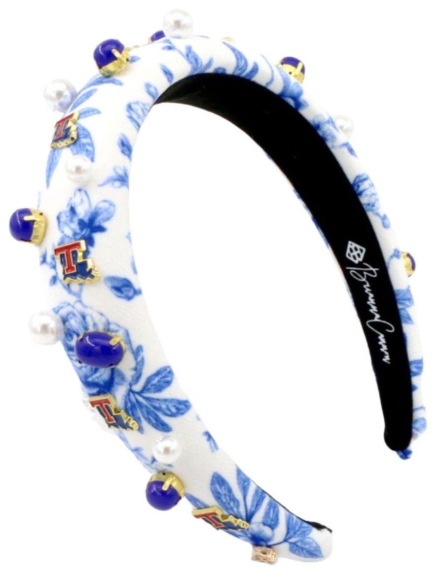 Brianna Cannon Women's Louisiana Tech Bulldogs Floral Toile Headband