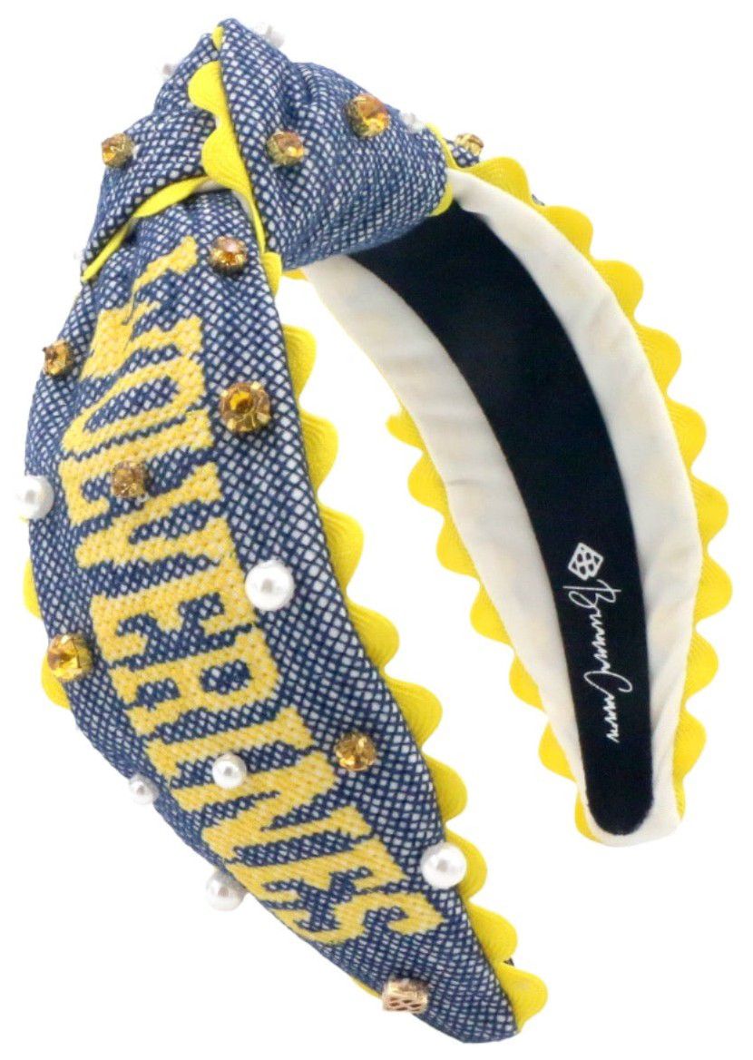 Brianna Cannon Women's Michigan Wolverines Cross Stitch Headband