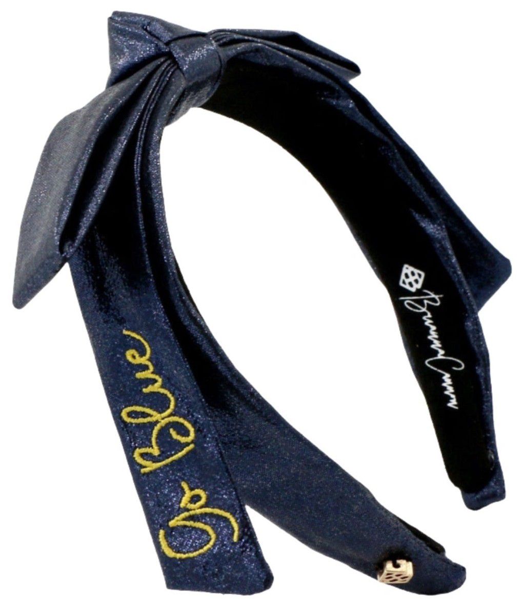 Brianna Cannon Women's Michigan Wolverines Thin Embroidered Headband