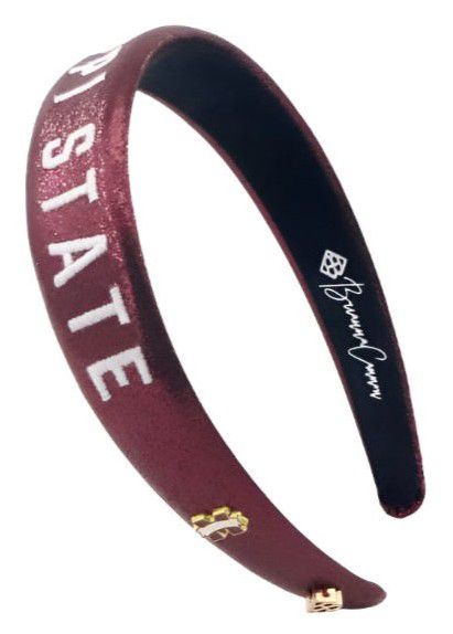 Brianna Cannon Women's Mississippi State Bulldogs Thin Embroidered Headband