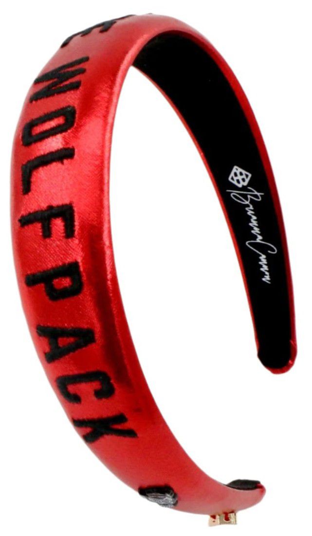 Brianna Cannon Women's North Carolina State Wolfpack Thin Embroidered Headband