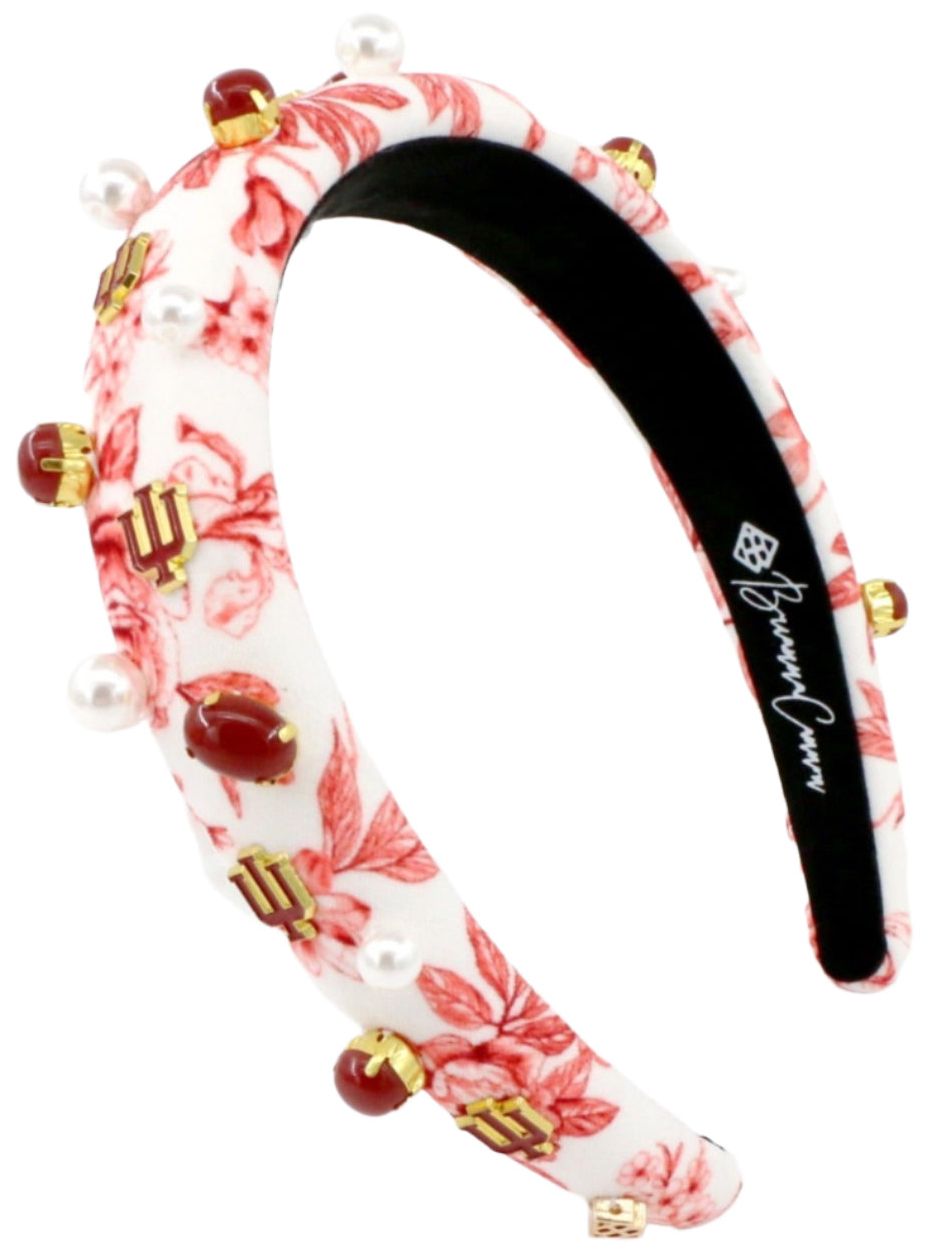 Brianna Cannon Women's Indiana Hoosiers Floral Toile Headband