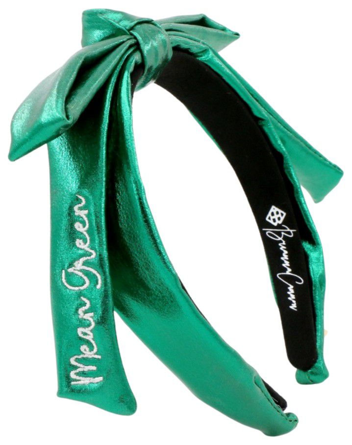 Brianna Cannon Women's North Texas Mean Green Thin Embroidered Headband