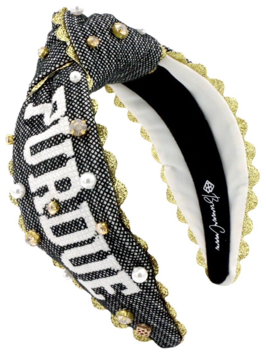 Brianna Cannon Women's Purdue Boilermakers Cross Stitch Logo Headband