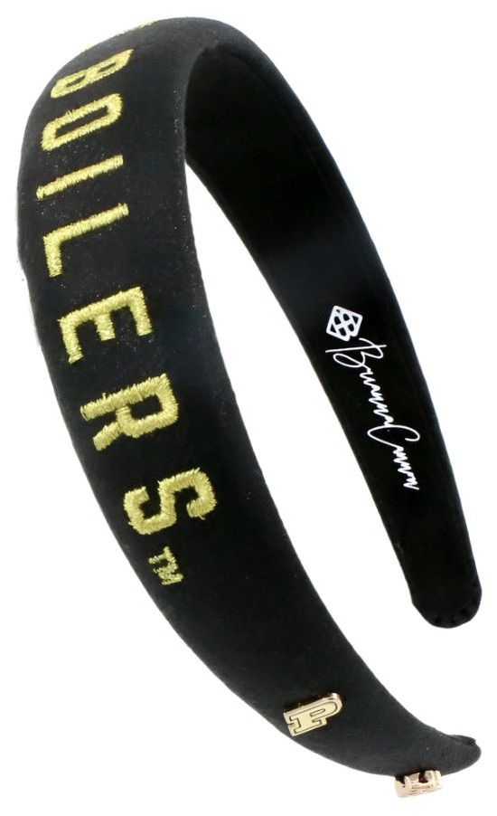 Brianna Cannon Women's Purdue Boilermakers Thin Embroidered Headband