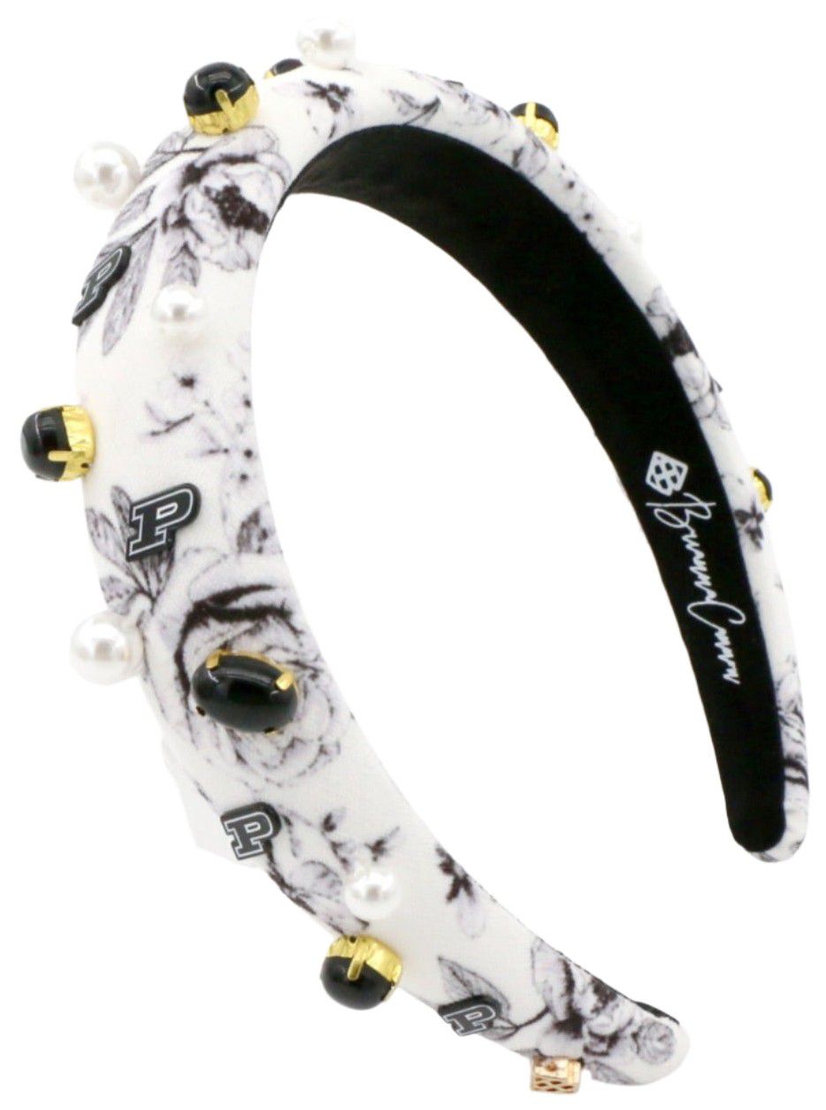 Brianna Cannon Women's Purdue Boilermakers Floral Toile Headband