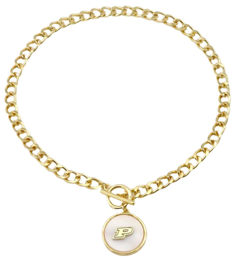 Brianna Cannon Women's Purdue Boilermakers Pearl Pendant Necklace