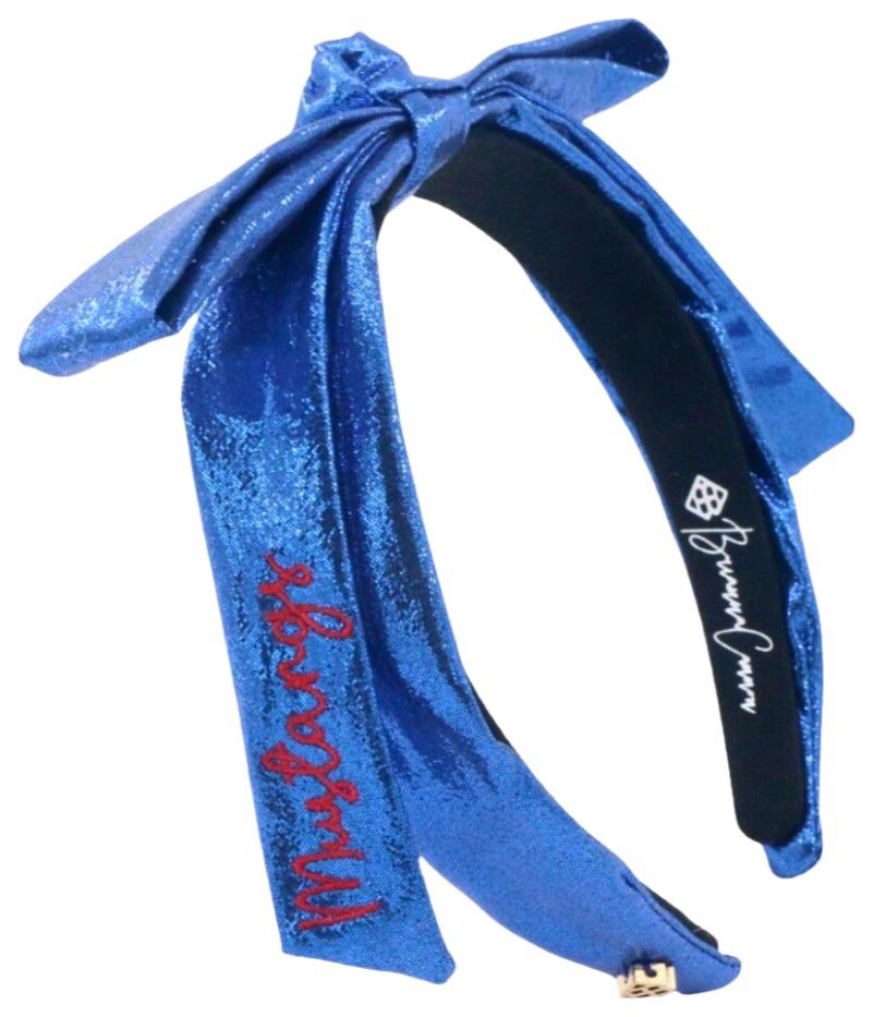 Brianna Cannon Women's SMU Mustangs Thin Embroidered Headband