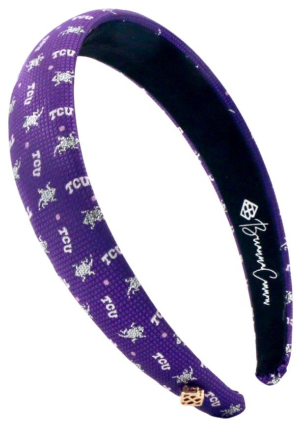 Brianna Cannon Women's TCU Horned Frogs Thin Embroidered Headband
