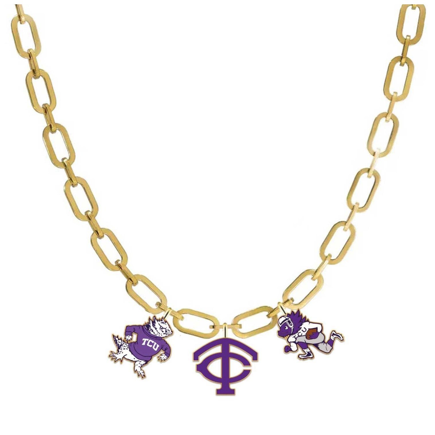 Brianna Cannon Women's TCU Horned Frogs Charm Necklace