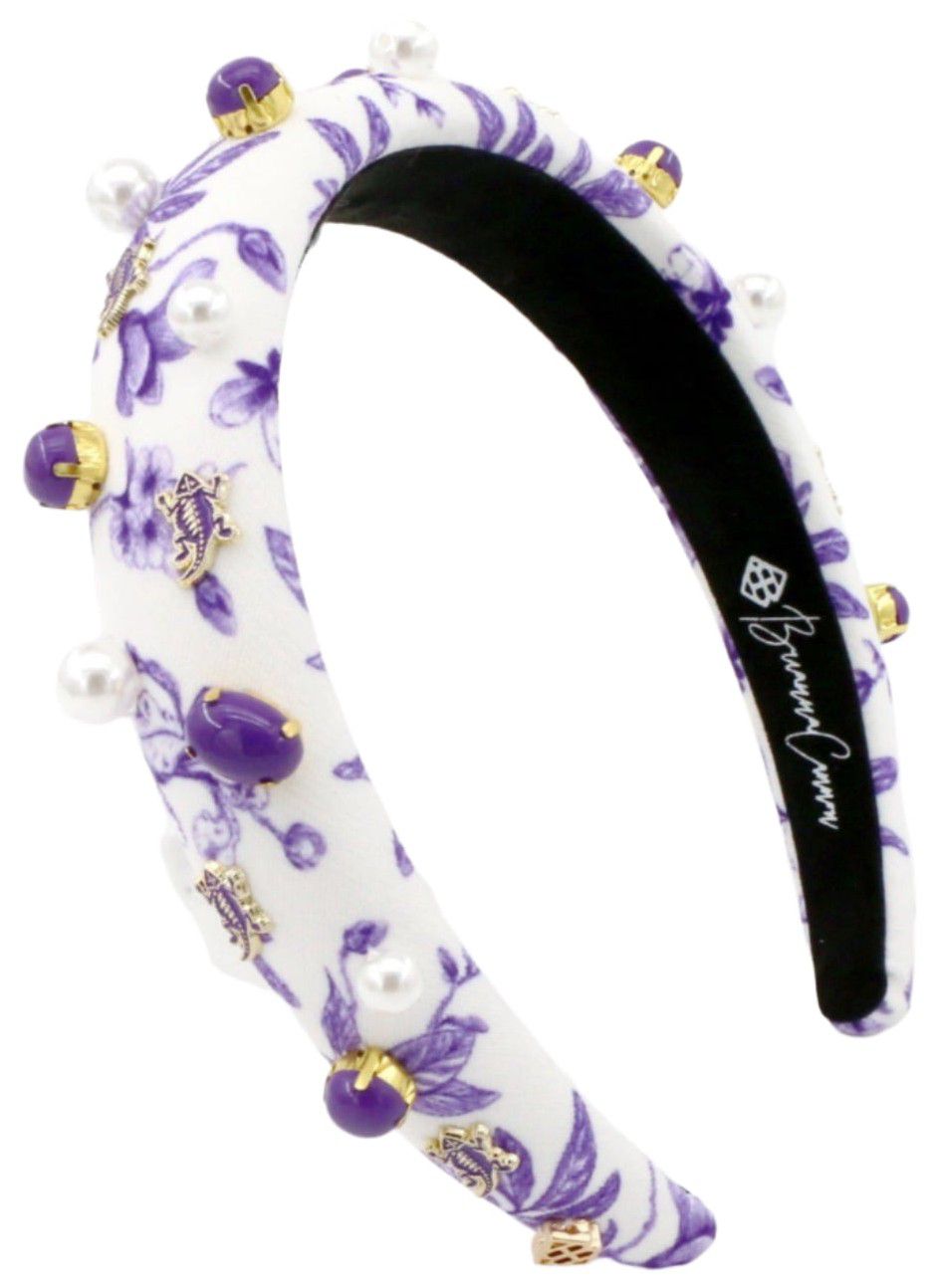 Brianna Cannon Women's TCU Horned Frogs Floral Toile Headband