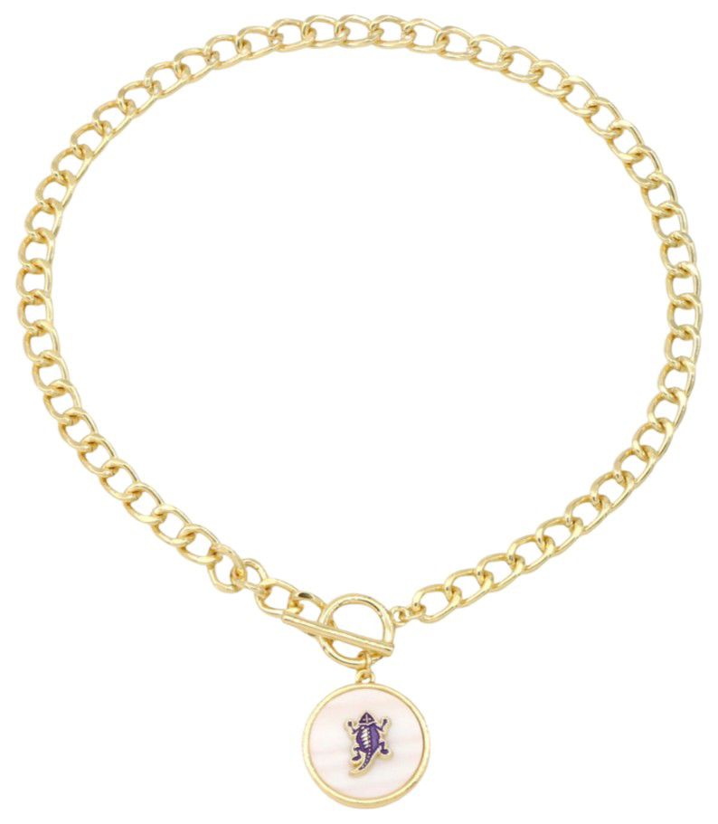 Brianna Cannon Women's TCU Horned Frogs Pearl Pendant Necklace