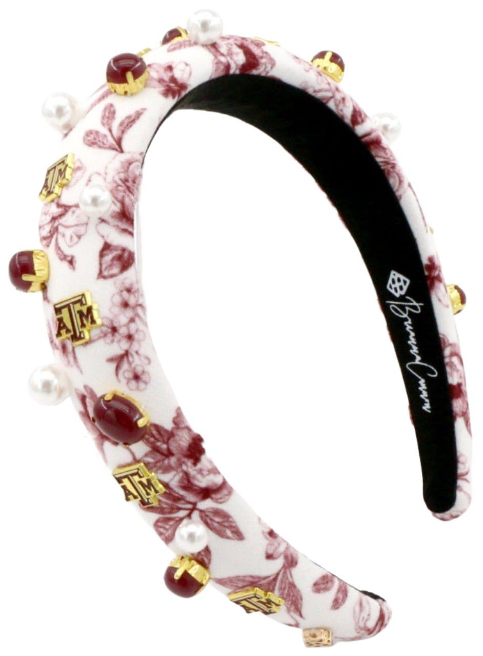 Brianna Cannon Women's Texas A&M Aggies Floral Toile Headband