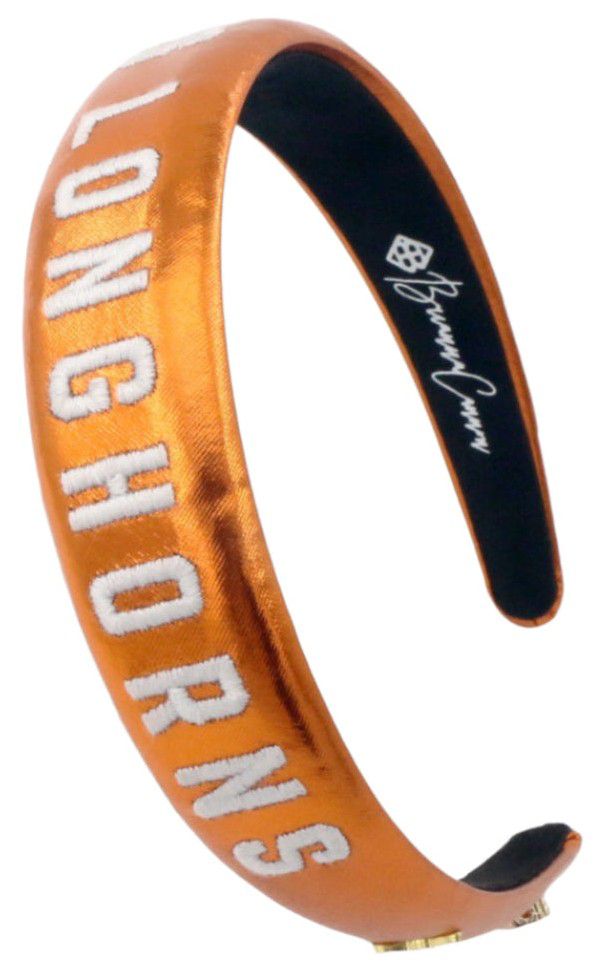 Brianna Cannon Women's Texas Longhorns Thin Embroidered Headband
