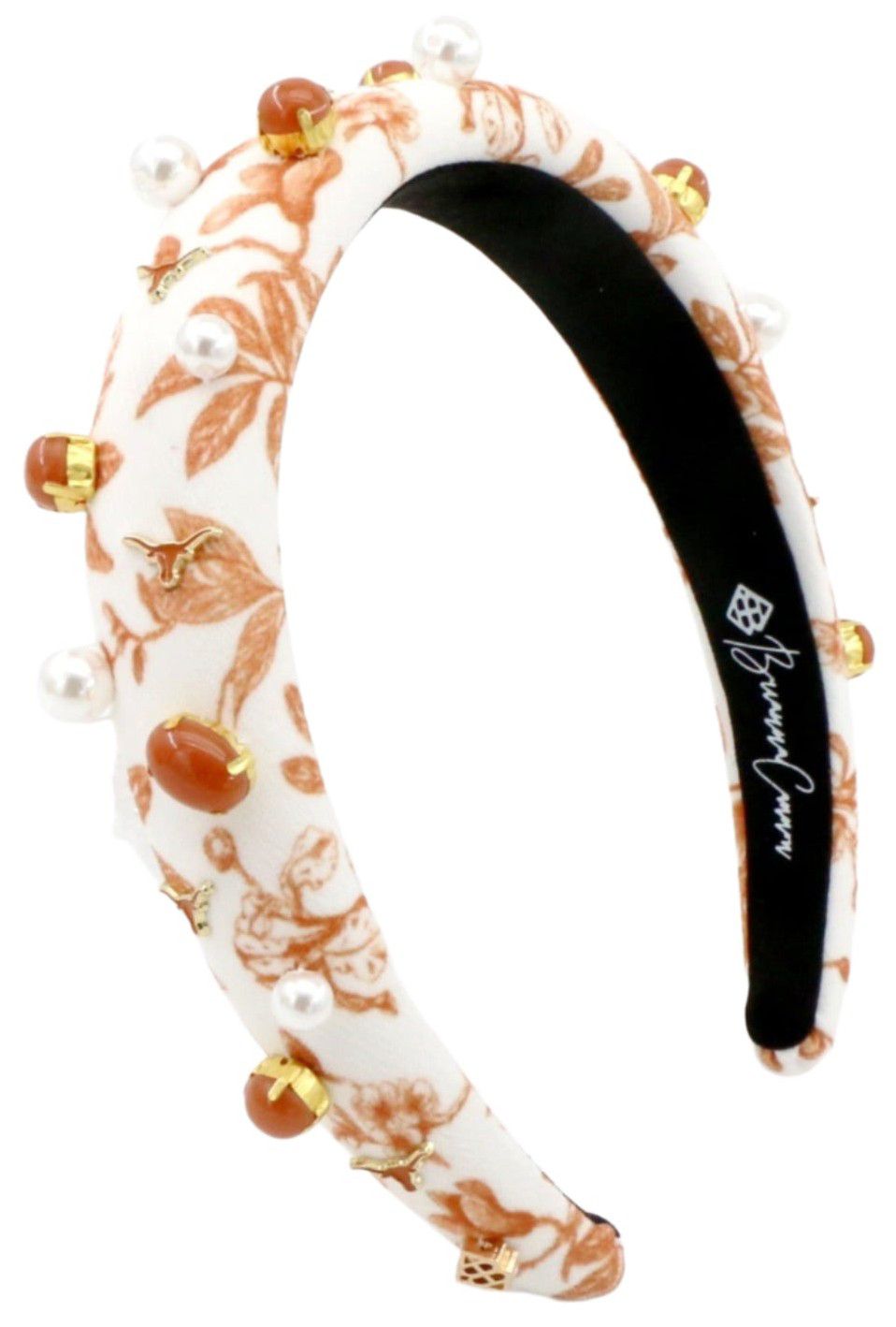 Brianna Cannon Women's Texas Longhorns Floral Toile Headband