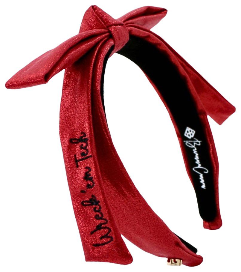 Brianna Cannon Women's Texas Tech Red Raiders Thin Embroidered Headband
