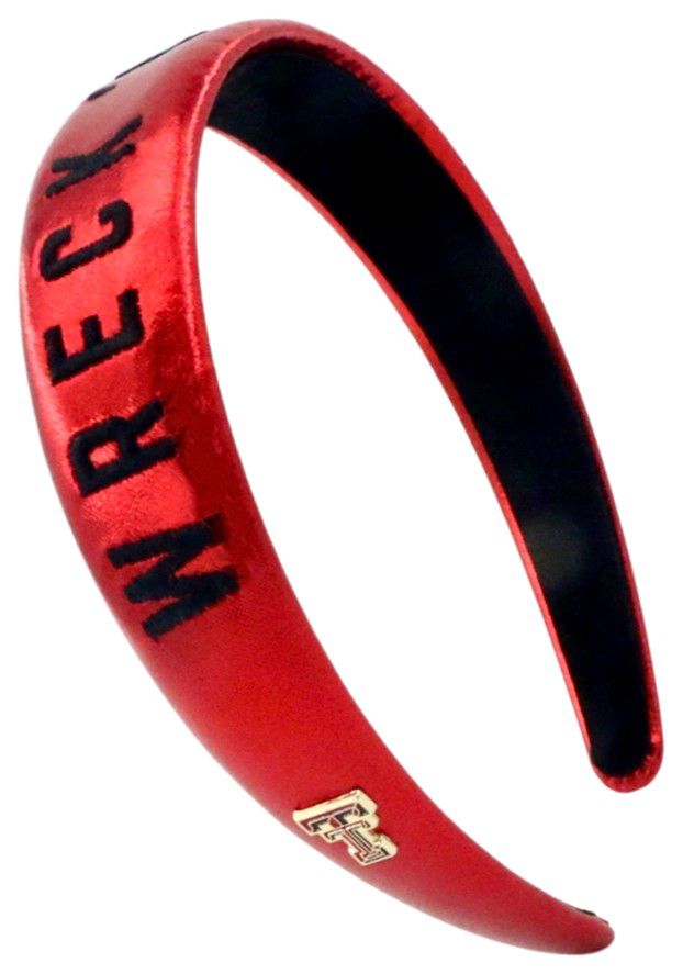 Brianna Cannon Women's Texas Tech Red Raiders Thin Embroidered Headband