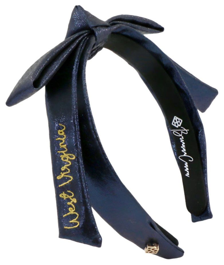 Brianna Cannon Women's West Virginia Mountaineers Thin Embroidered Headband