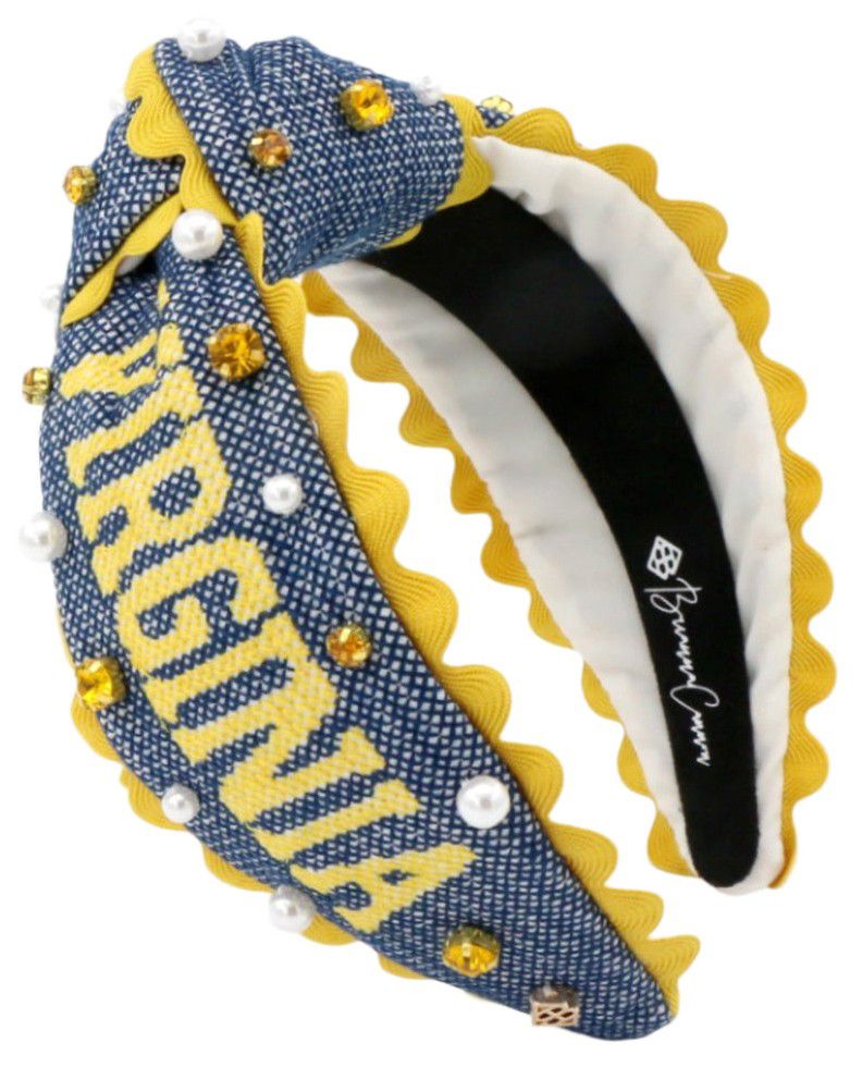 Brianna Cannon Women's West Virginia Mountaineers Cross Stitch Headband
