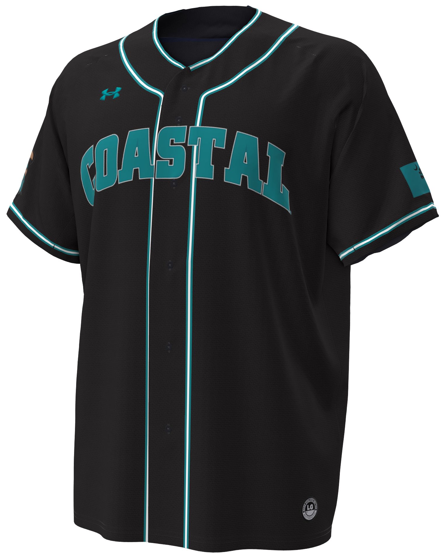Under Armour Men's Coastal Carolina Chanticleers Black Road Replica Baseball Jersey