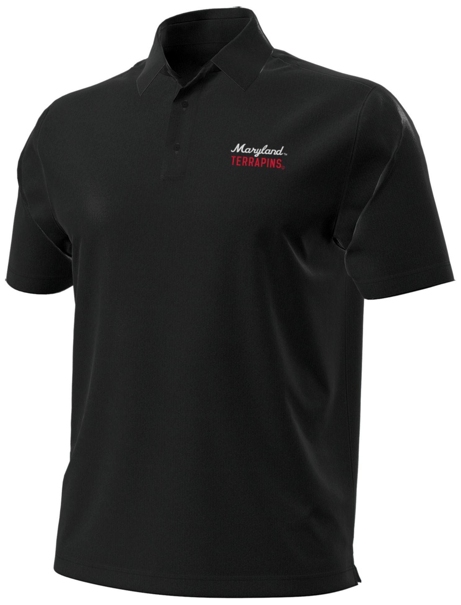 Under Armour Men's Maryland Terrapins Black Aura Golf Polo