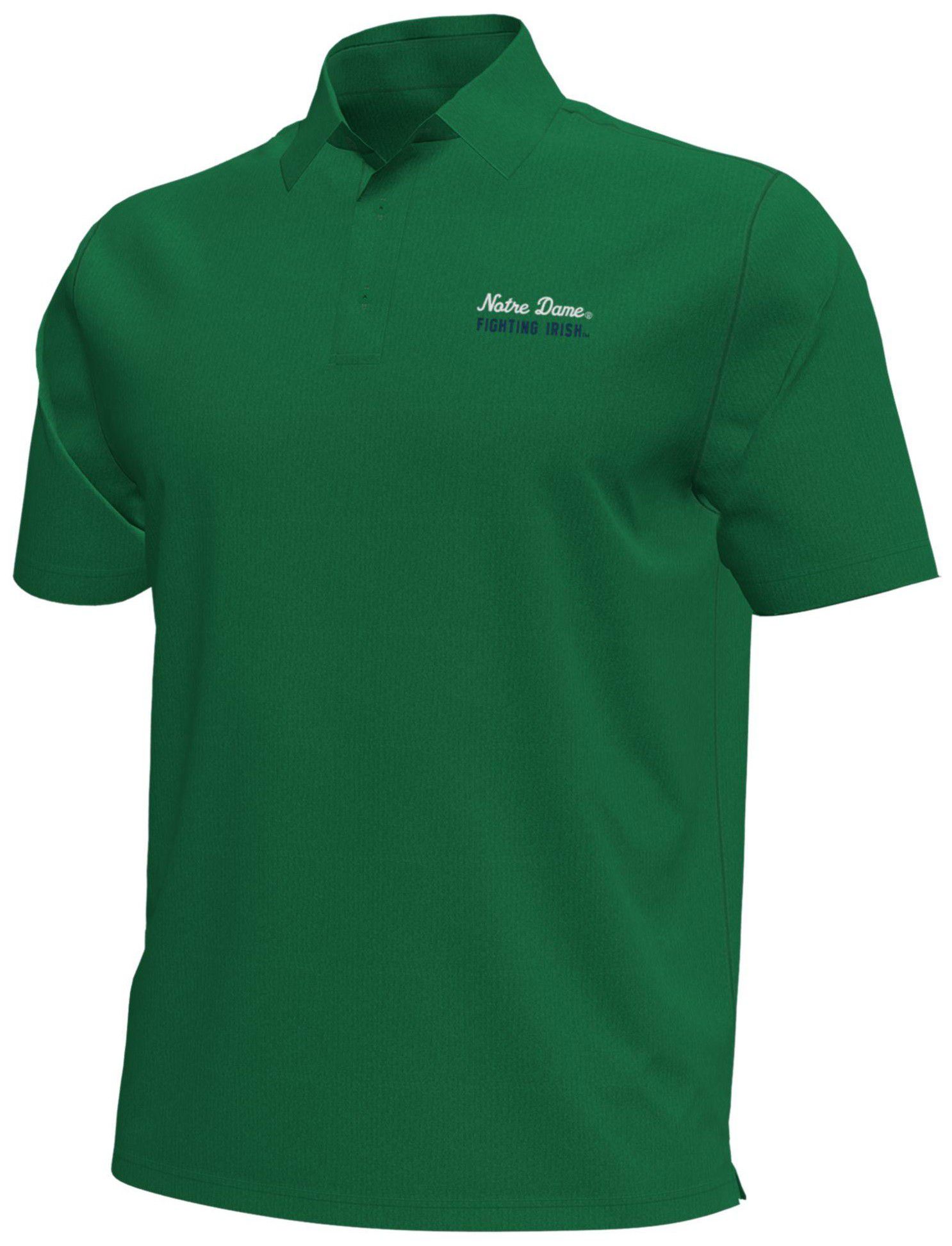 Under Armour Men's Notre Dame Fighting Irish Kelly Green Aura Golf Polo