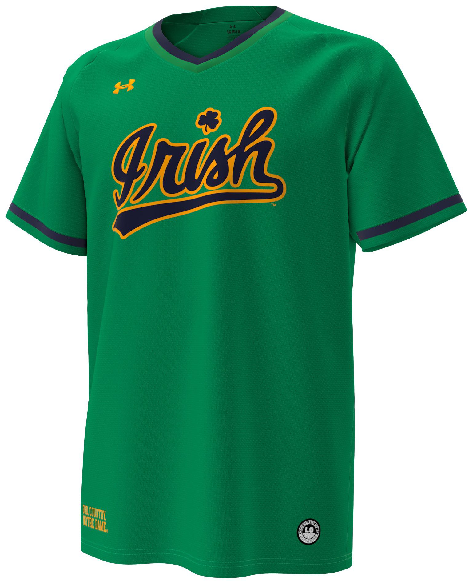 Under Armour Men's Notre Dame Fighting Irish Green Replica Hockey Jersey