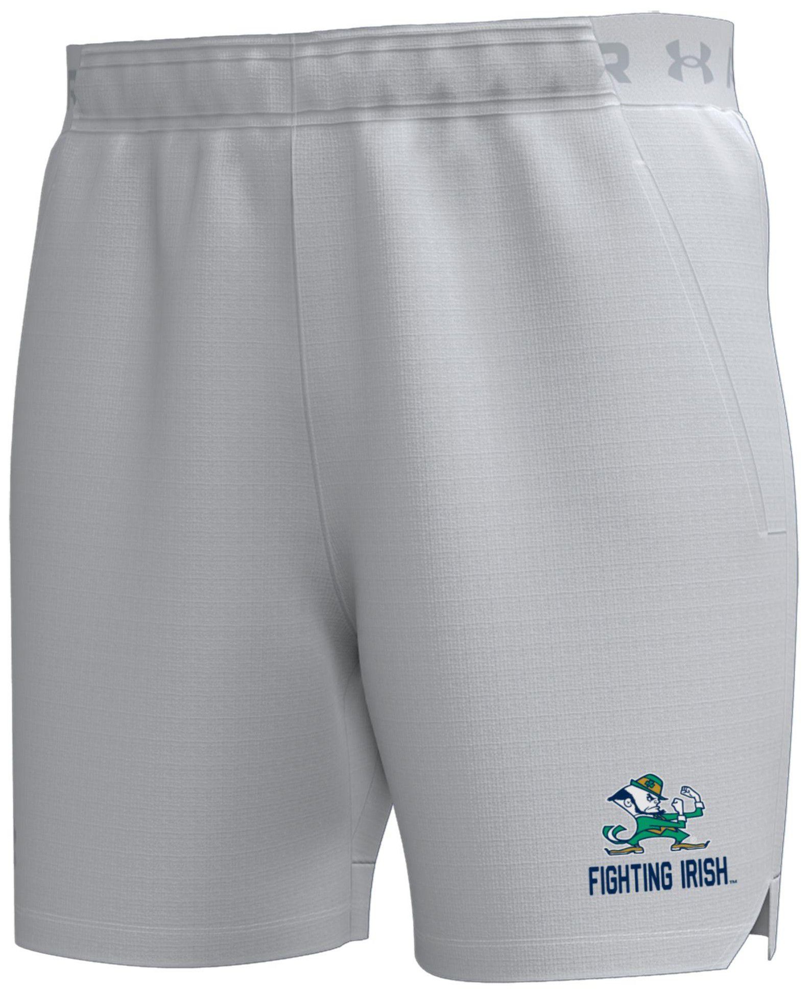 Under Armour Men's Notre Dame Fighting Irish Halo Grey Vanish Woven 6" Shorts
