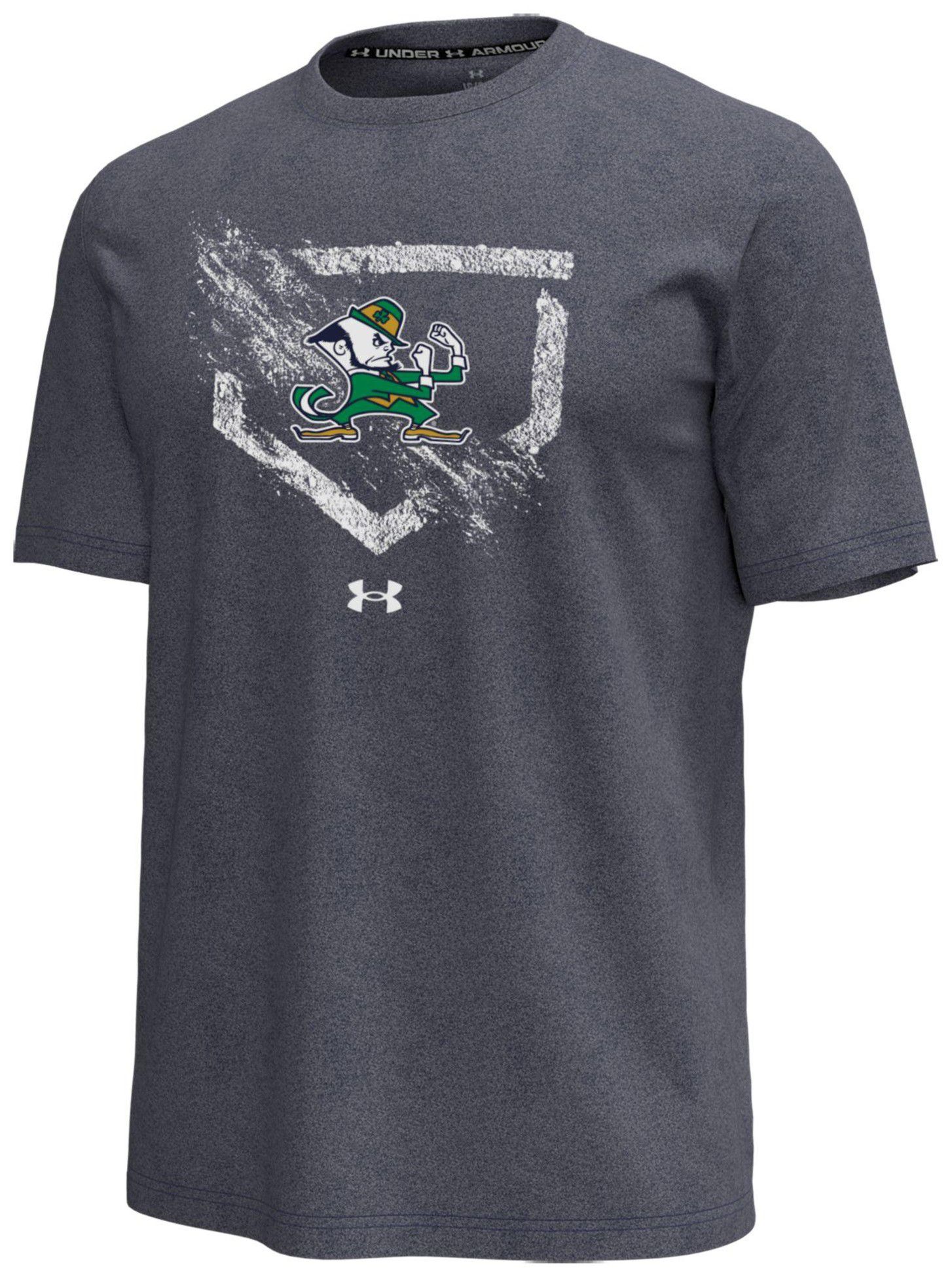 Under Armour Men's Notre Dame Fighting Irish Navy Baseball Icon T-Shirt