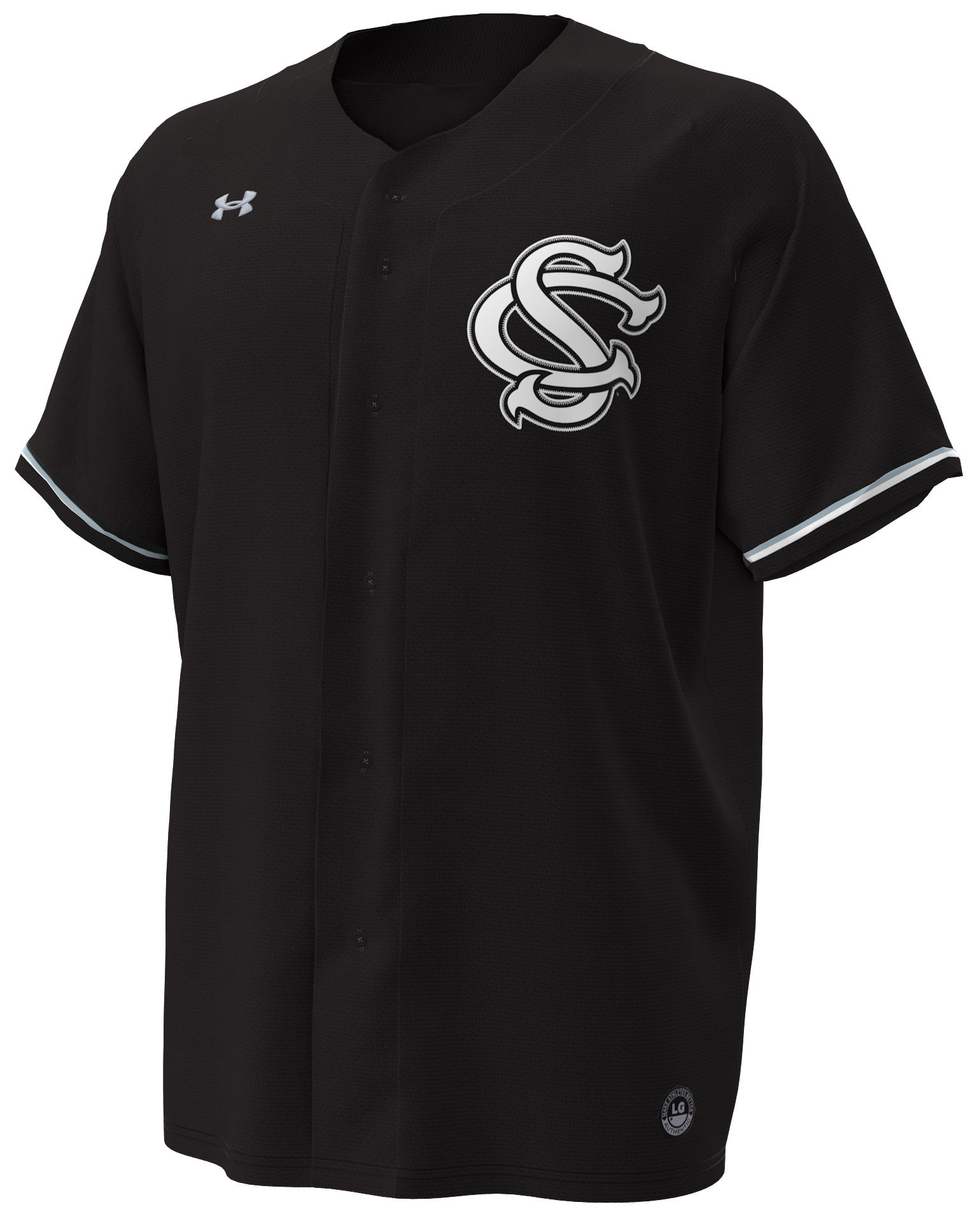 Under Armour Men's South Carolina Gamecocks Black Alternate Replica Baseball Jersey