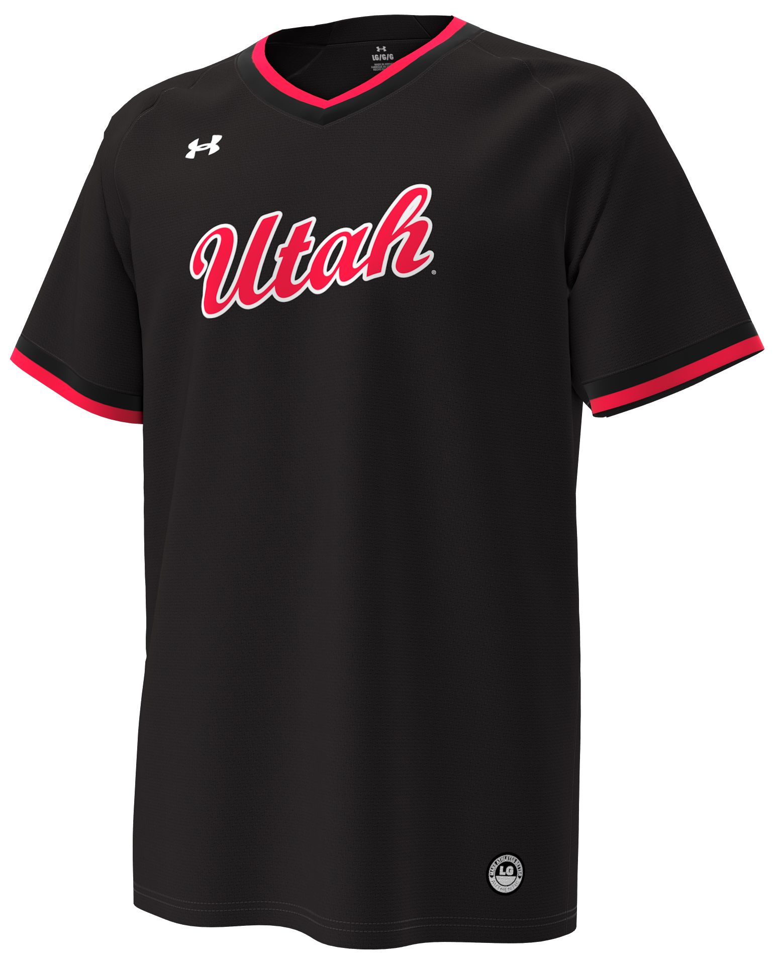 Under Armour Men's Utah Utes Black Alternate Replica Baseball Jersey