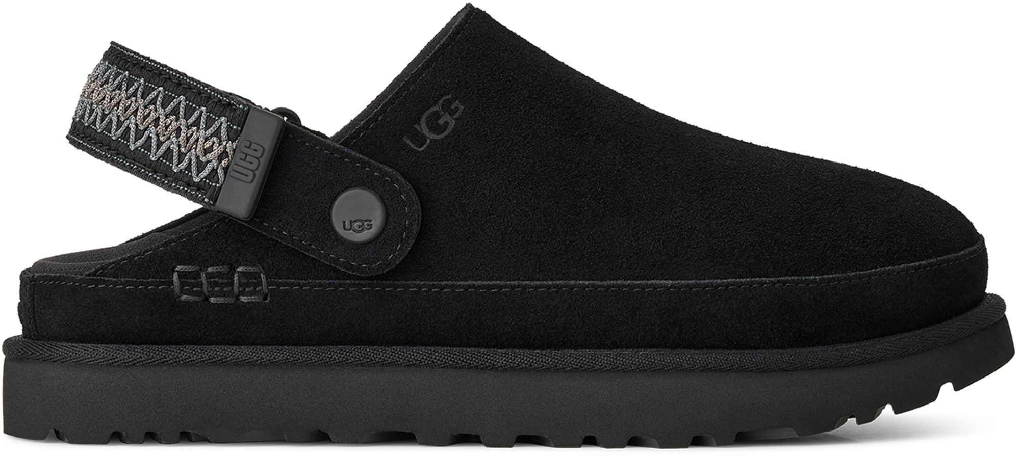 UGG Women's Goldenstar Braided Clog, Size 9.5, Black