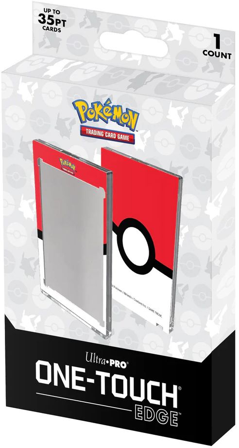 Ultra Pro Single 35pt ONE-TOUCH Edge - Poké Ball Printed Magnetic Card Holder