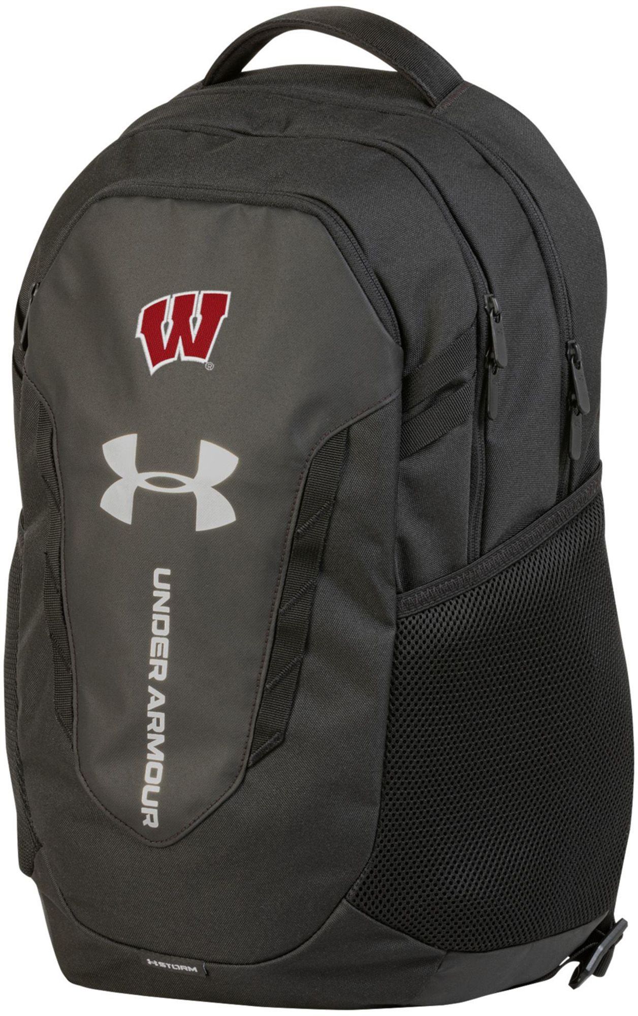 Under Armour Wisconsin Badgers Black Hustle 6.0 Backpack