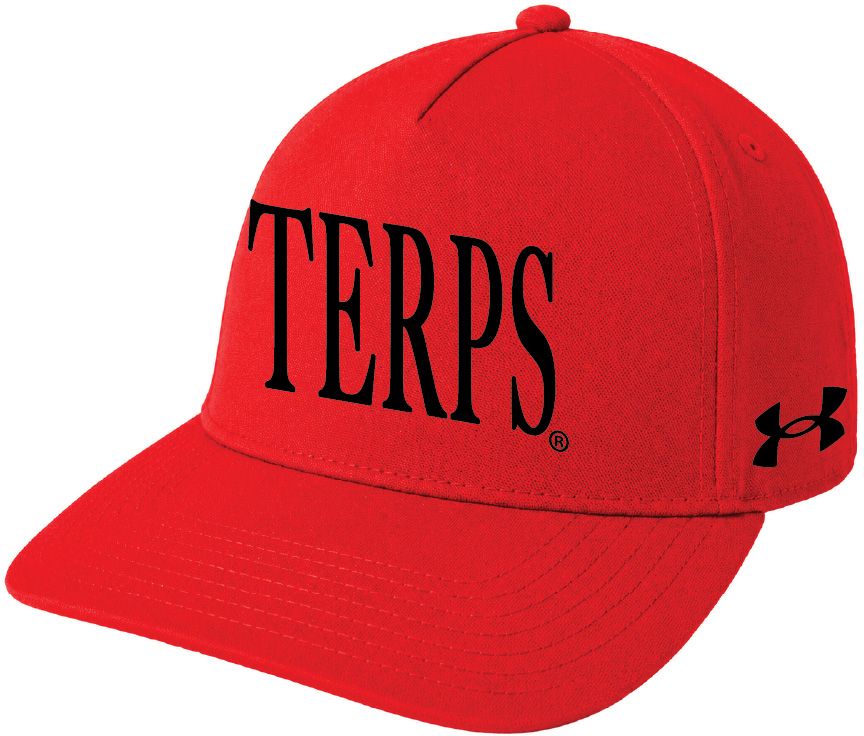 Under Armour Adult Maryland Terrapins Red Blitzing A-Frame Adjustable Hat