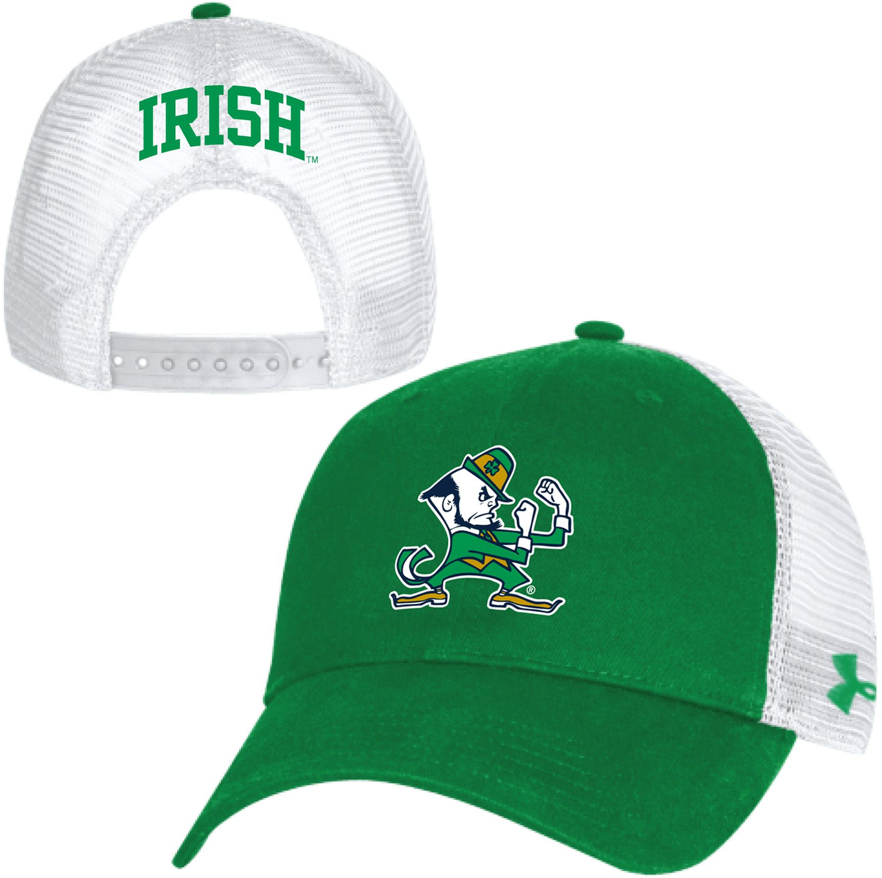 Under Armour Adult Notre Dame Fighting Irish Off The Schtop Trucker Hat